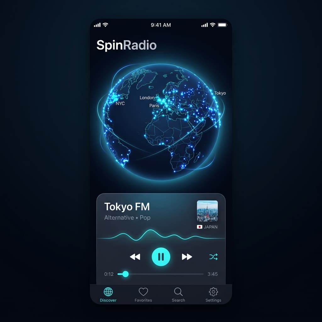 SpinRadio App Screenshot